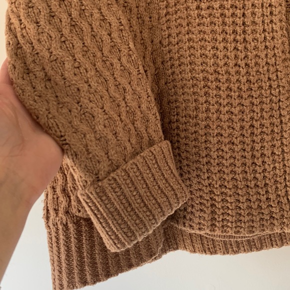 MADEWELL Shawl Collar Snap Cardigan Sweater Tan - Picture 4 of 9